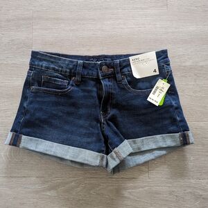Women's Dark Blue Denim Shorts